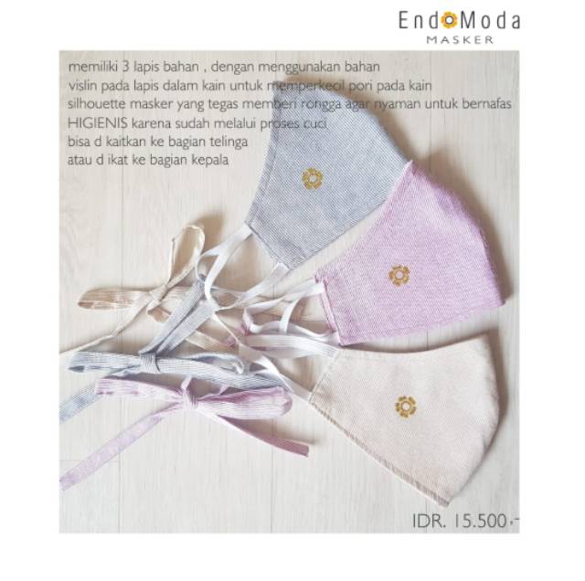 Masker ENDOMODA 3Lapis