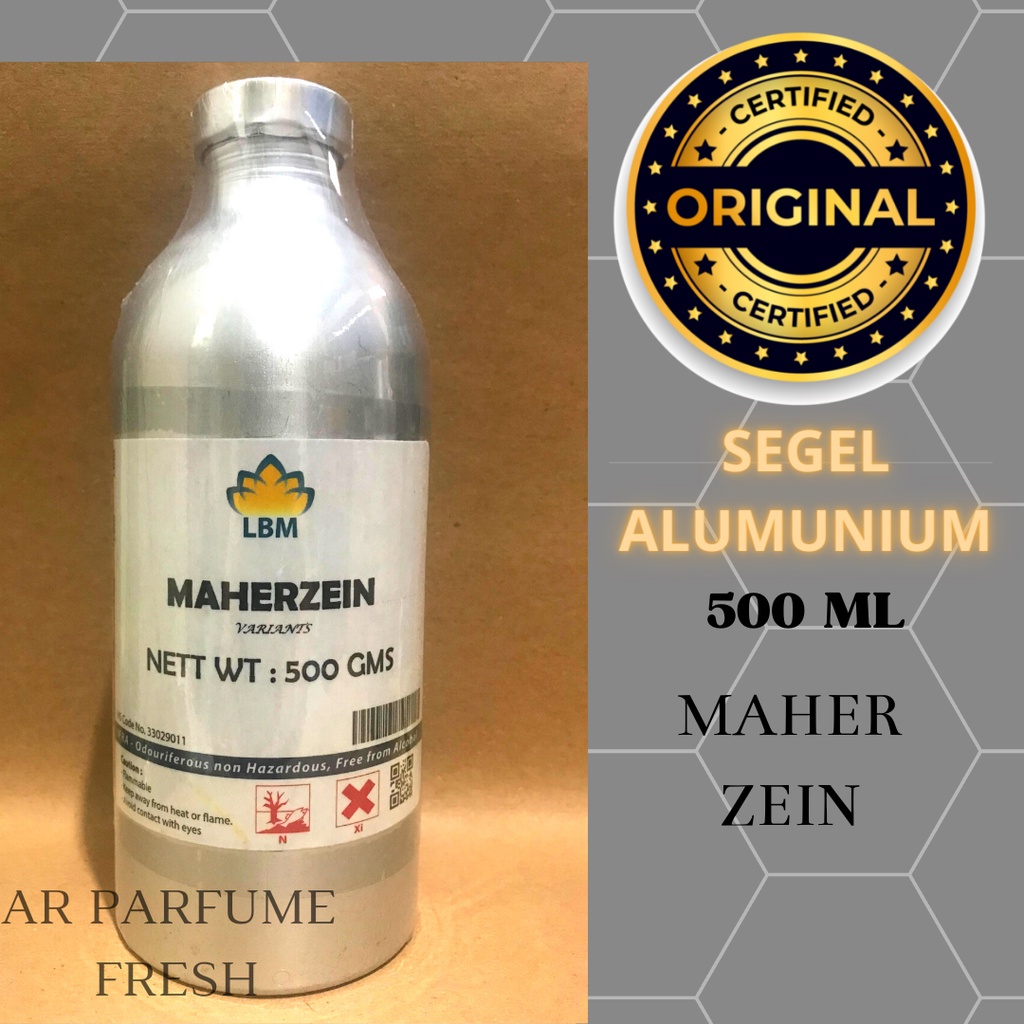 MAHER ZAIN BIBIT LBM 500 ML SEGEL ALUMUNIUM / Bibit Parfum LBM / Bibit Parfum Maherzain 500 ml / Bib