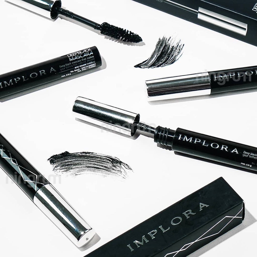 Ningrum - Implora Deep Black Mascara 100% Original | Maskara Implora Extra Black - 5114