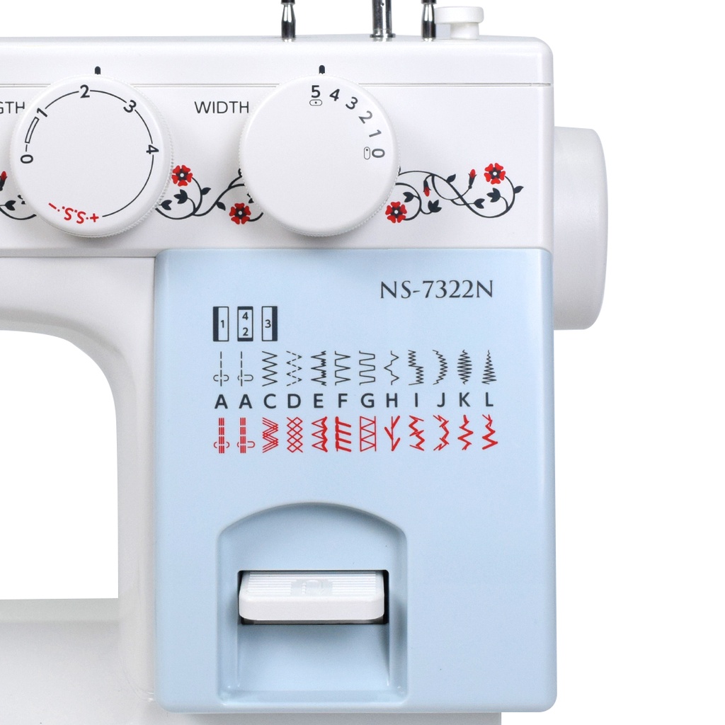 JANOME 7322N - Mesin Jahit Janome NS 7322N (Semi Portable) Body Full Besi