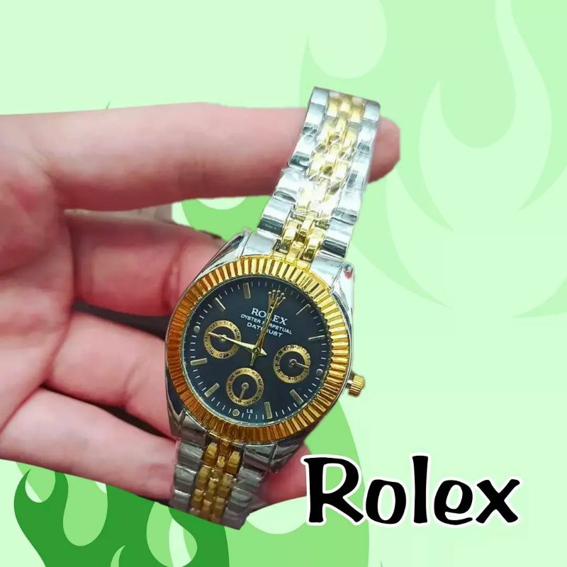 Jam R0Iex &amp; C*hann3L rantai - Unisex - jam Couple R0le*x