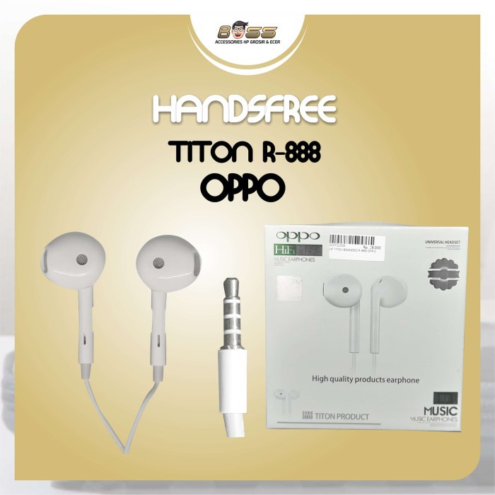 HANDSFREE TITON BRANDED R-888 OPPO