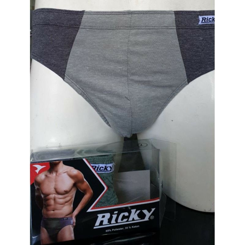 Celana Dalam Pria Ricky - RMG01 - 3 Pcs - Brief Multicolour