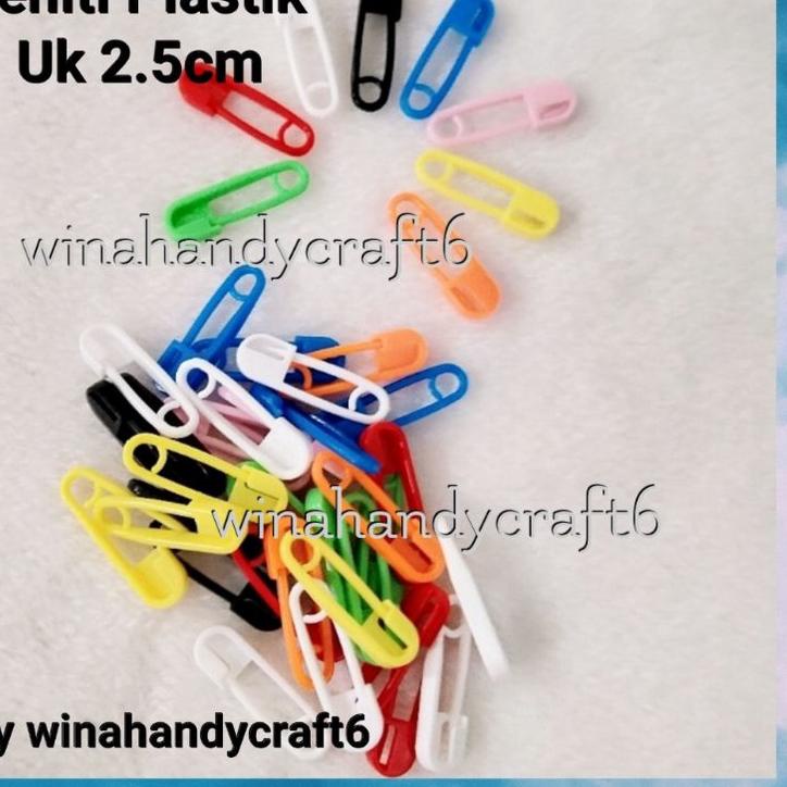 Terbaru KZ6YR ( Per bks Isi 100 Pcs )Peniti Plastik Uk 2.5cm Q85 Buruan Beli