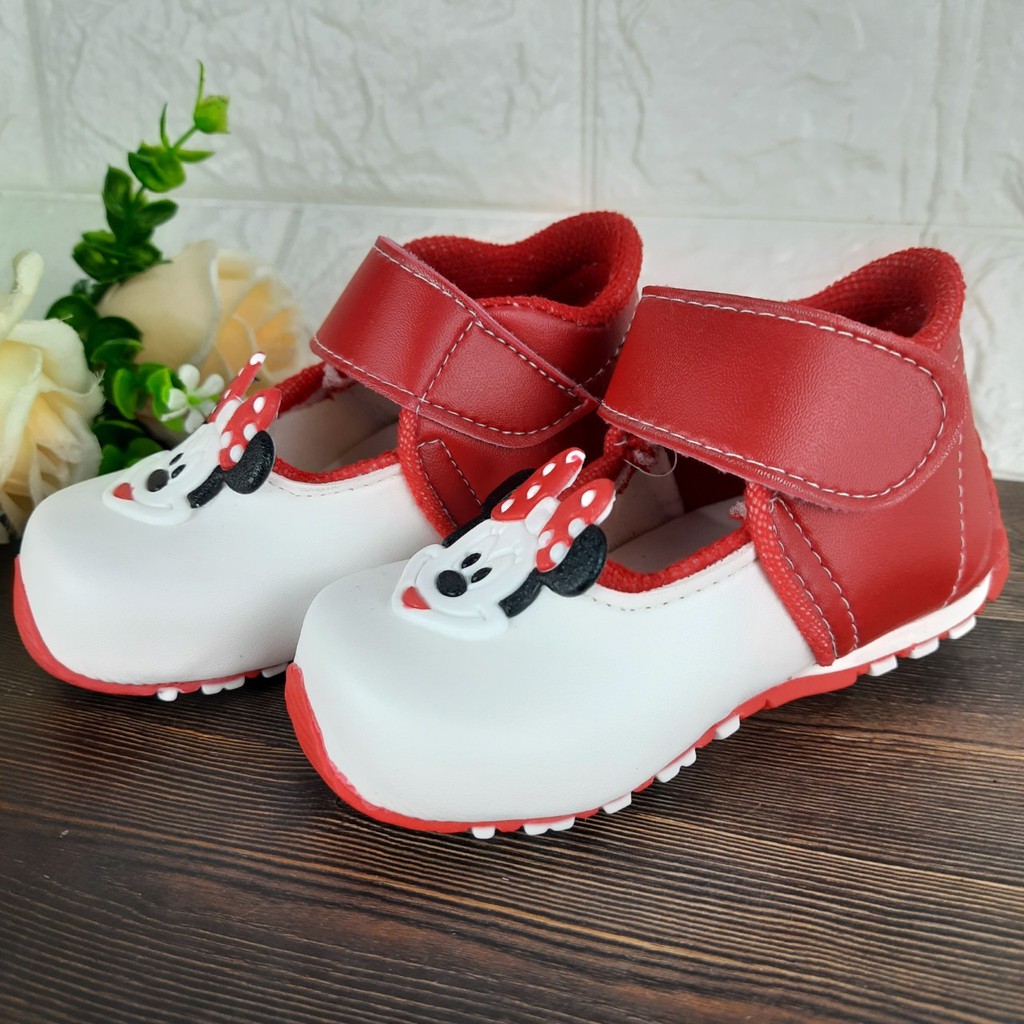 [TAMAN SEPATUKU] SEPATU TRENDY MURAH LUCU ANAK PEREMPUAN 1-3 TAHUN MICKEY MOUSE CAX32