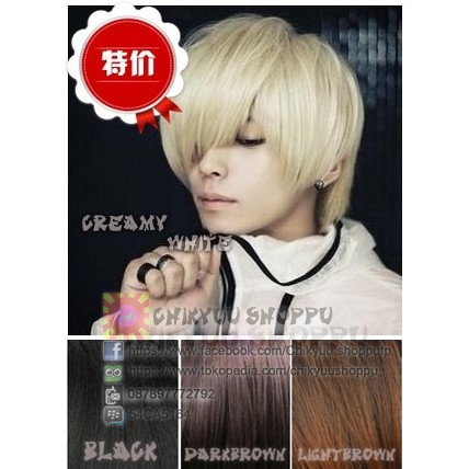 Wig / Rambut Palsu Pria / Cowok / Cosplay / Korea / Kpop [6343a]