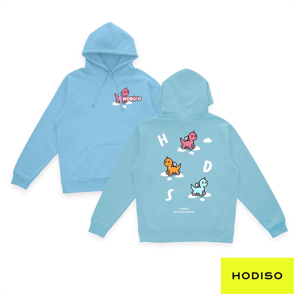 HODISO - Hoodie Jumper Flying Dino Size M-Xxl (Pria&amp;Wanita)