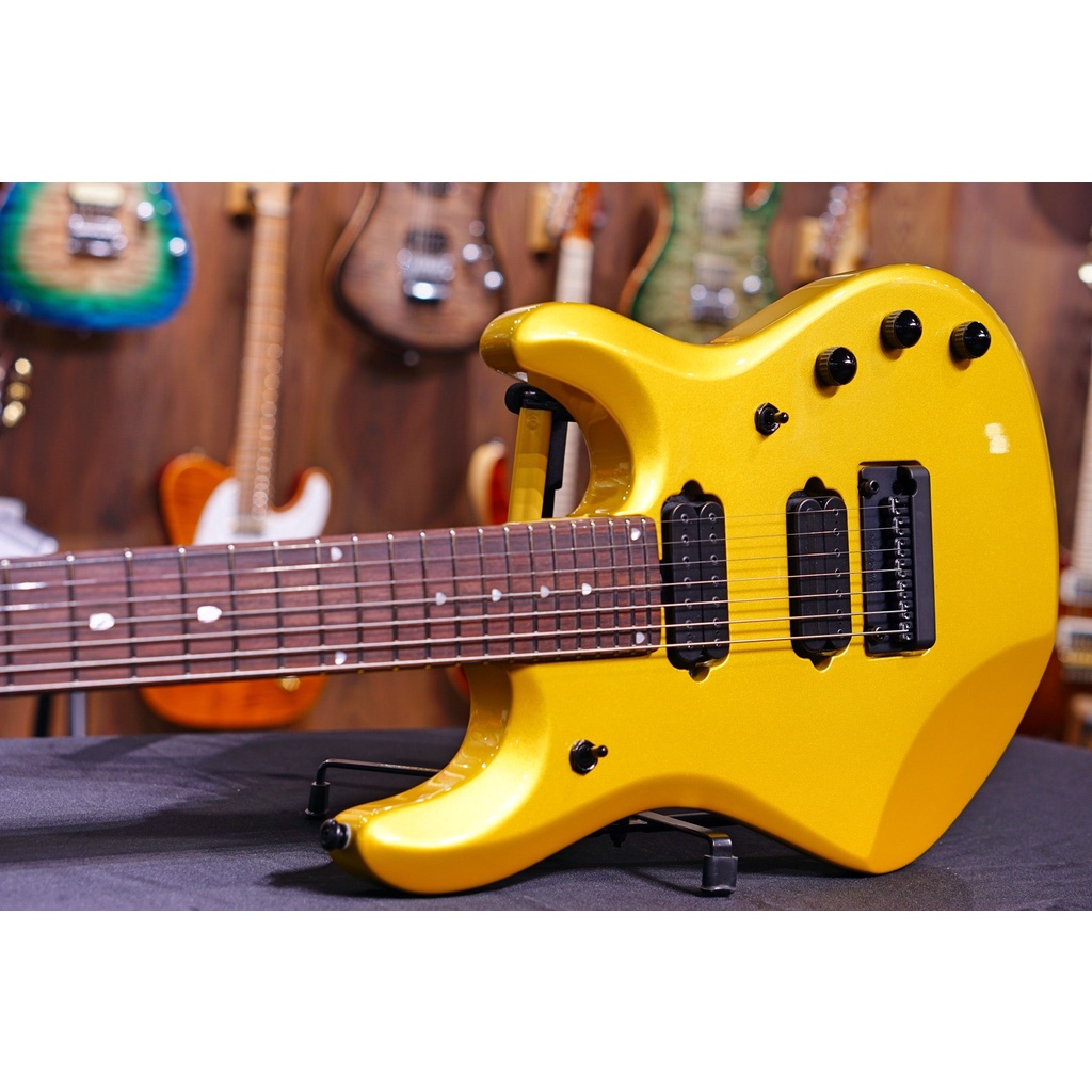 Ernie Ball Music Man JP7 John Petrucci Signature Electric Guitar - Firemist Gold F88650