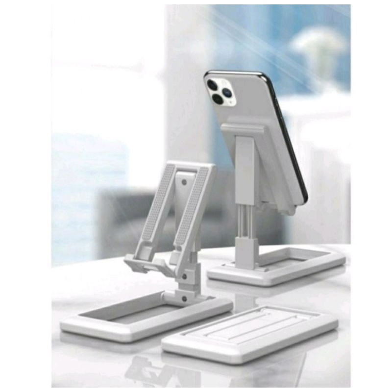 DUDUKAN SANDARAN HANDPHONE FOLDING DESKTOP HP/STAND HOLDER HP TEMPAT WADAH  MURAH PREMIUM IMPORT KUAT