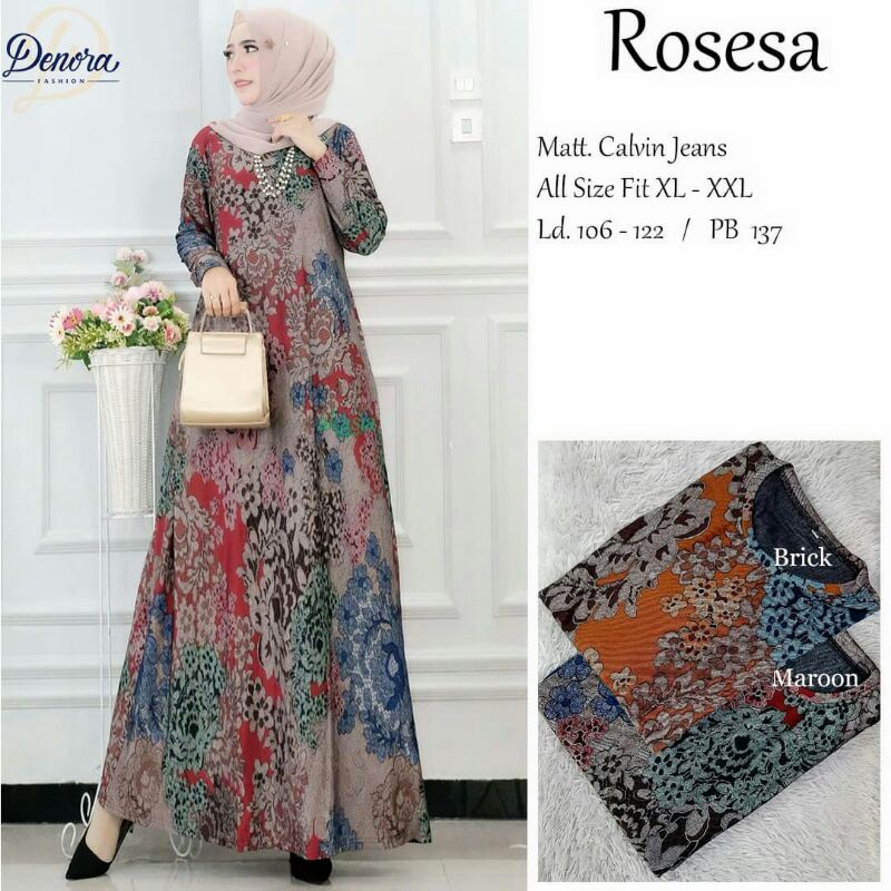 CULTURA,AIKO Maxi Dress Bahan calvin Jeans