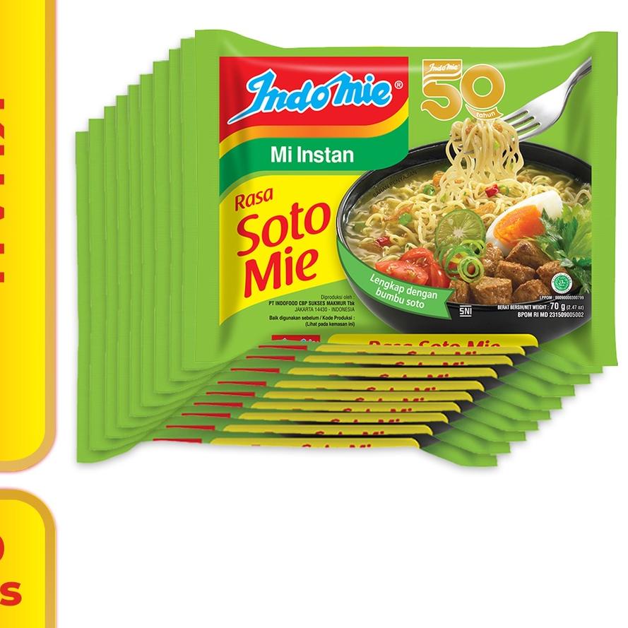 

EXCLUSIVE!10 Pcs - Indomie Kuah Soto Mie|SQ2