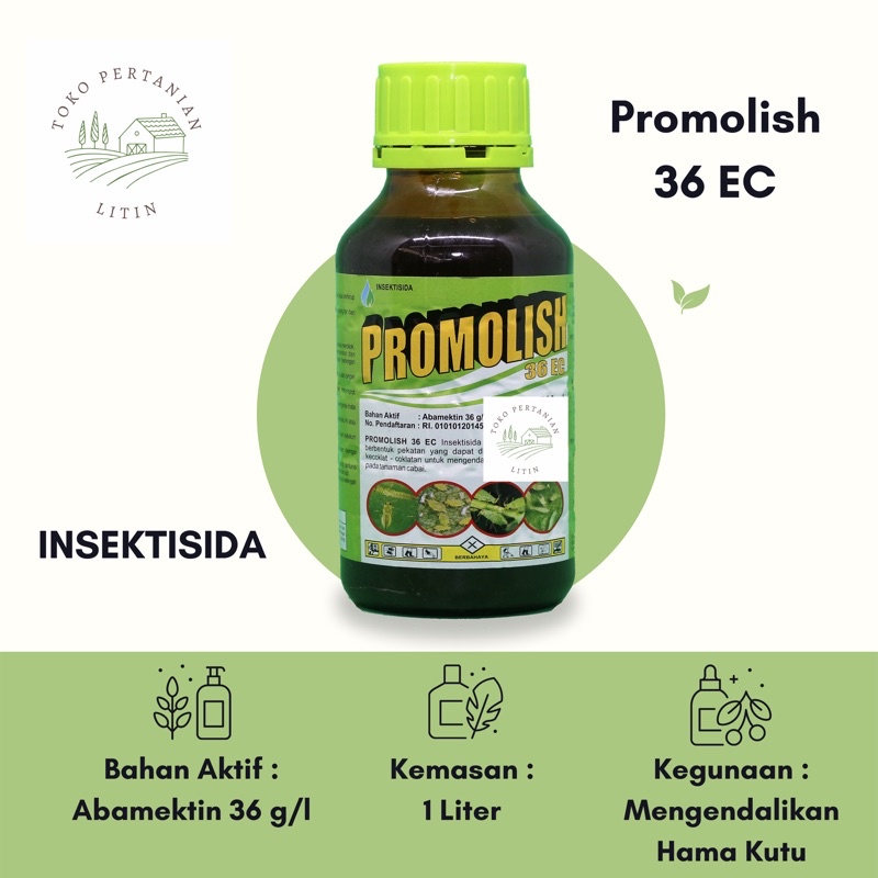 Promolish 36 EC - 1 Liter ( Insektisida ) Pengendali Hama Kutu Tanaman Kacang Panjang & Cabai