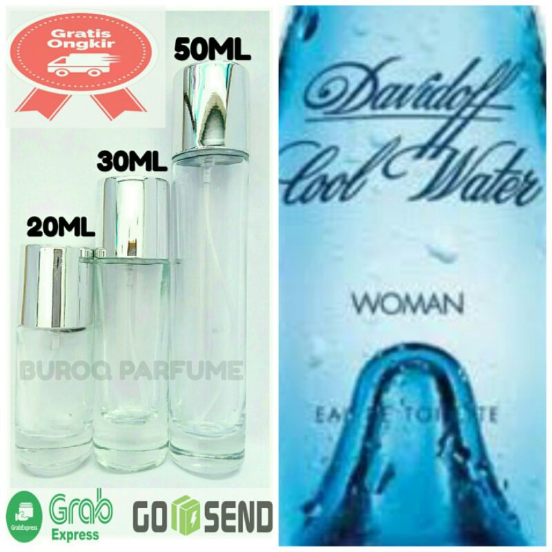 PARFUM DAVIDOF / DAVIDOV COOL WATER WANITA WANGI TAHAN LAMA -inspired-