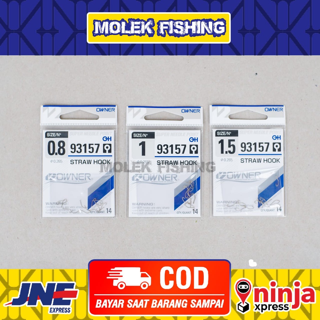Kail OWNER 93157 STRAW HOOK | Mata Kail Owner Akitakitsune Lubang | Kail Pancing Owner | Kail Benteu