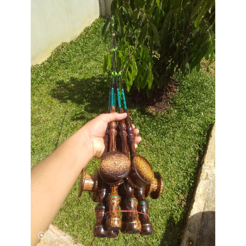 pancing udang model yoyo, gagang nibung.120 cm