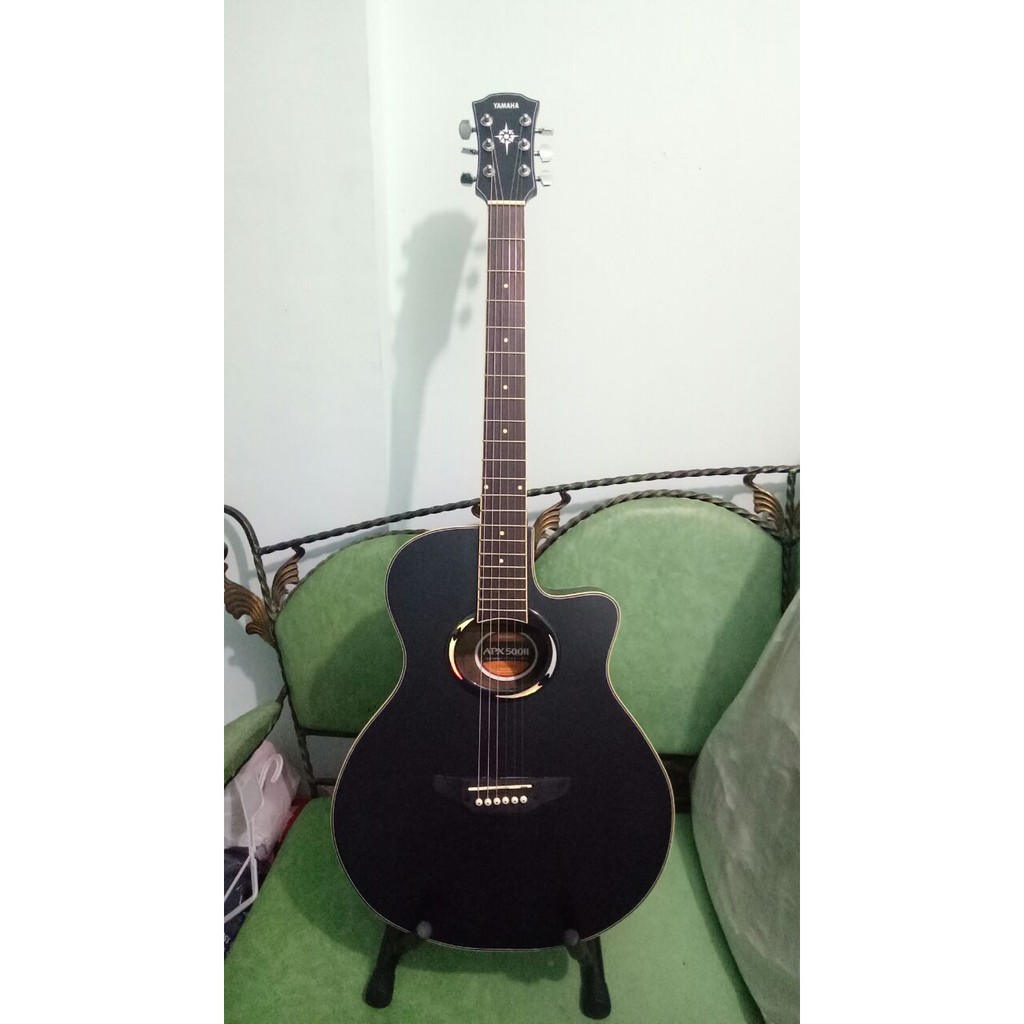 Gitar Akustik Elektrik Merk Yamaha Tipe APX500 hitam Doff Equalizer Pasif Jakarta Murah