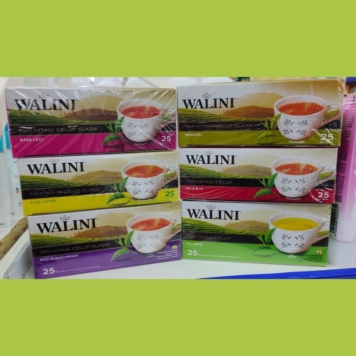 

B0621D Walini Teh Celup All Variant Isi 25'S | Teh Celup Walini - Tehhitam Klasik 054