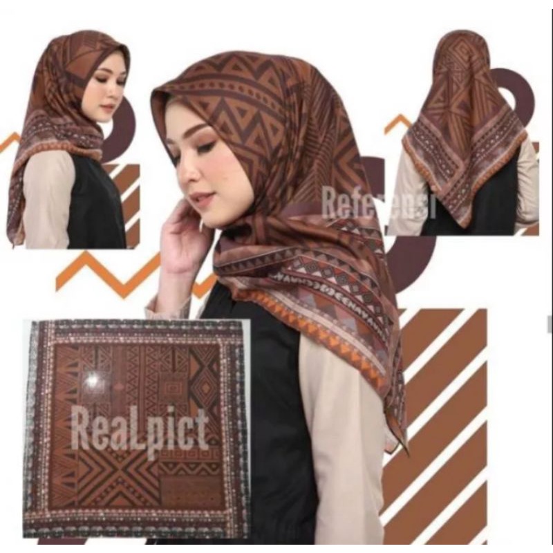 KERUDUNG SEGI EMPAT DEENAY KW TERBARU VOAL PREMIUM MOTIF MUZAFA