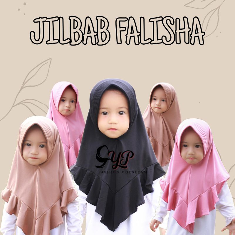 Jilbab Anak bayi Falisha usia 0-3 th allsize / HIJAB ANAK