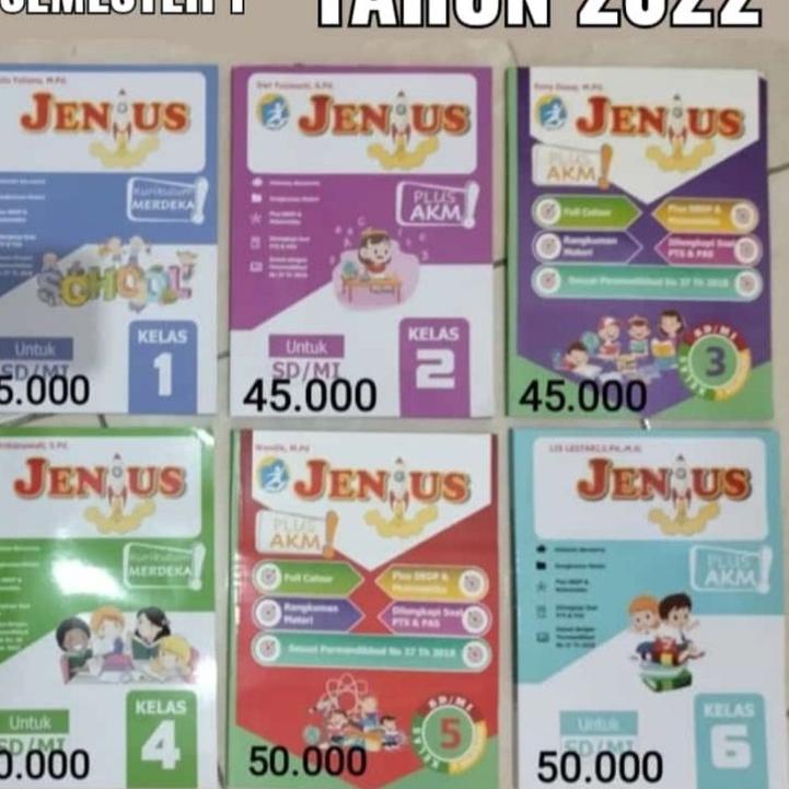 

Baru - Buku JENIUS Semester 1 tahun 2022 SD/MI Kelas 1 2 3 4 5 6