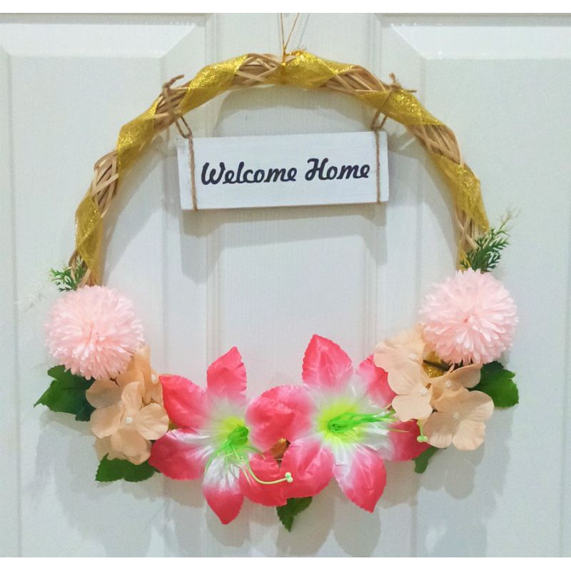 Hiasan Pintu Welcome Home Large Hiasan Dinding Dekorasi Rumah