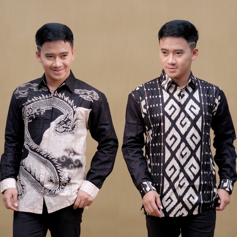 KEMEJA LENGAN PANJANG HITAM MANIS BATIK DUONG KEISHAN.ID