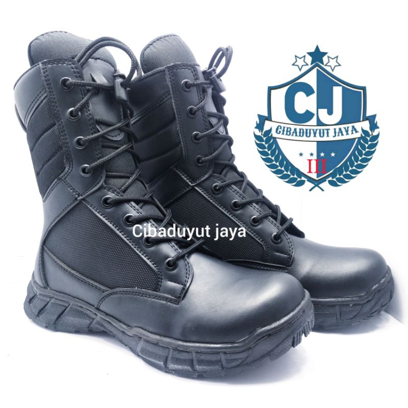 SEPATU TNI POLRI SECURITY DELTA HITAM CORDURA WATERPROOF TERLARIS!