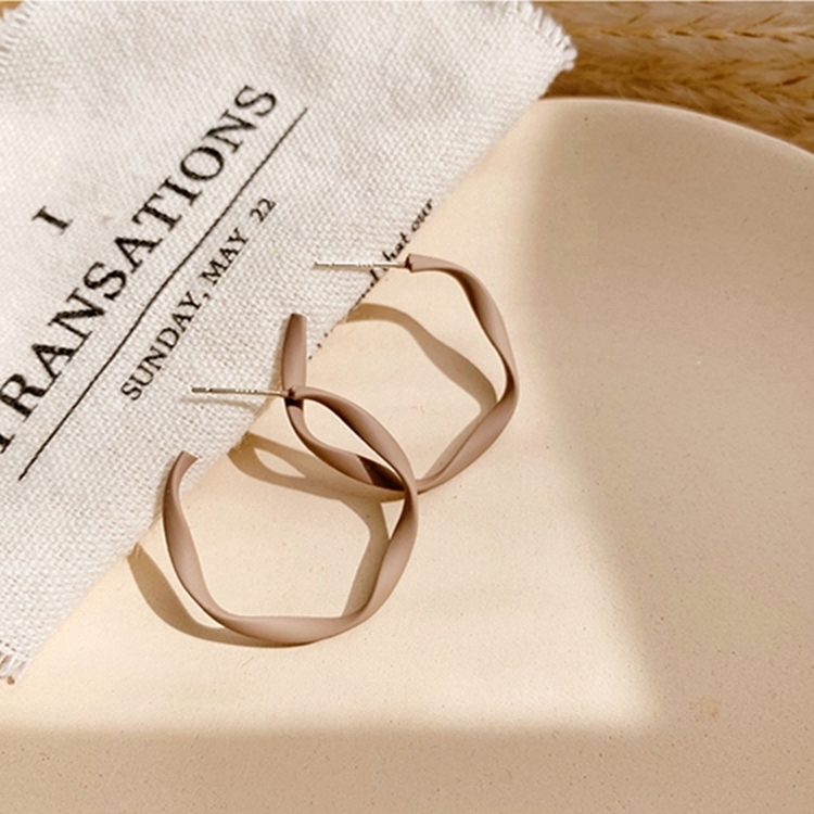 Anting Wanita Model Retro Geometric Earrings Korean Style-D