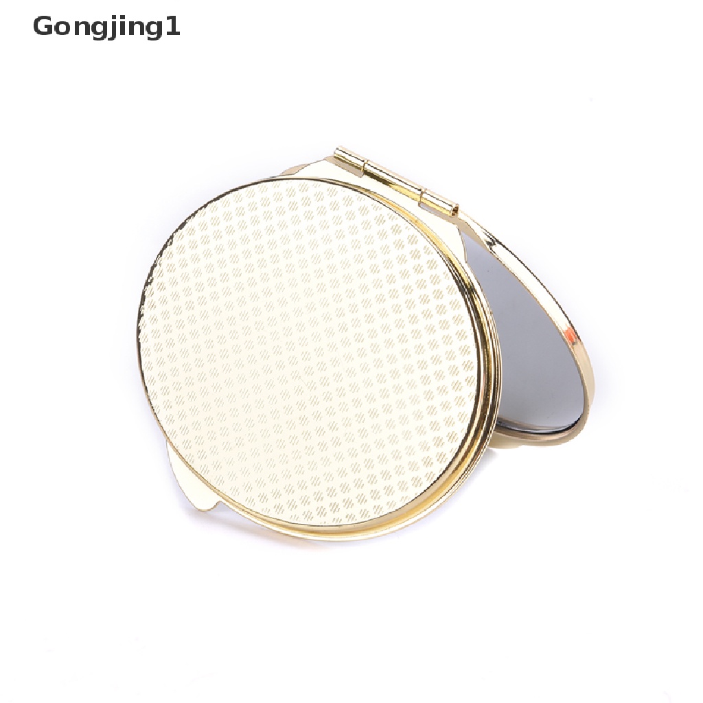 Gongjing1 Cermin MakeUp Compact Dengan Kaca Pembesar Untuk Travel