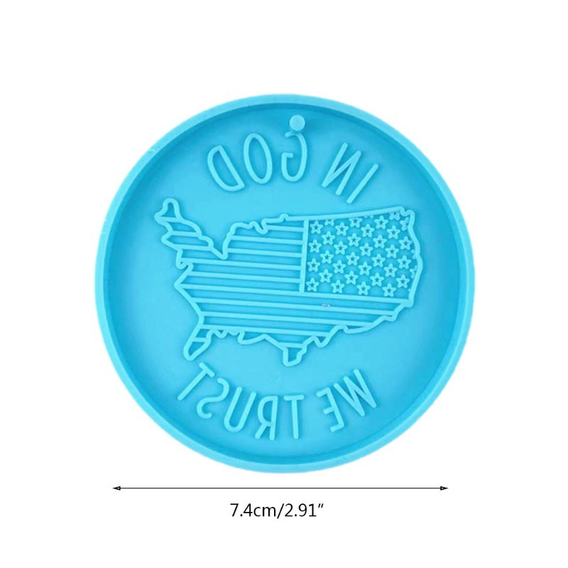 Cetakan Resin Epoksi Bentuk Peta Amerika Aksen Glitter Bahan Silikon Untuk Dekorasi Gantungan Kunci