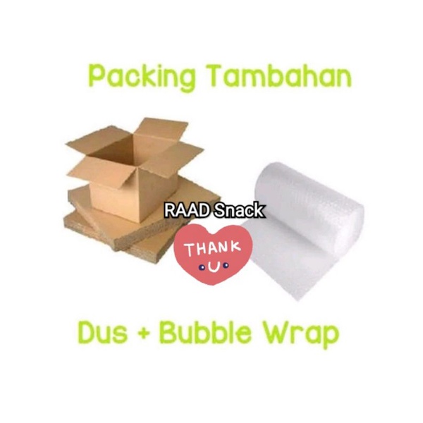 

packing Tambahan Karton + buble