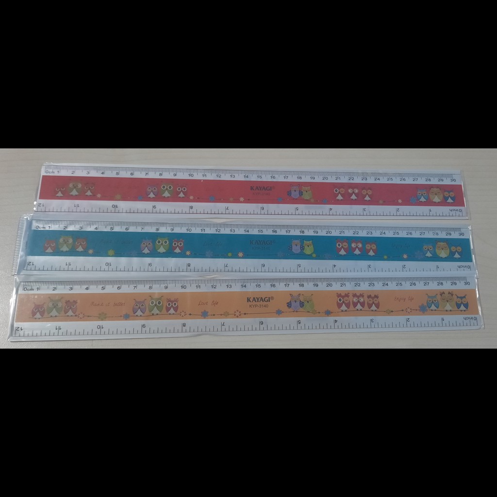 

Penggaris Mistar 30 CM Kayagi KYP-3140 Fancy Motif Owl Burung Hantu