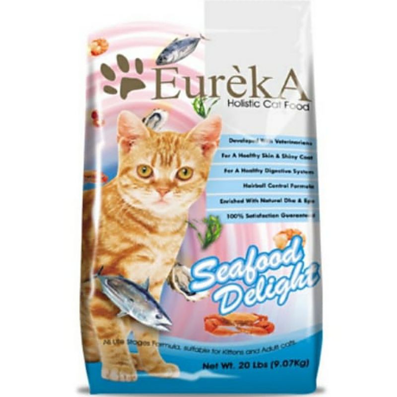 Gojek Eureka Seafood Delight 9,07kg Makanan Kucing Seafood Flavour - Cat food