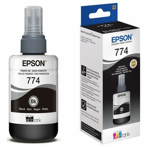 T 774 Black Pigmen 140ml Tinta Epson T7741 100% Original 140ml PRINT EPSON M100 M200 L655