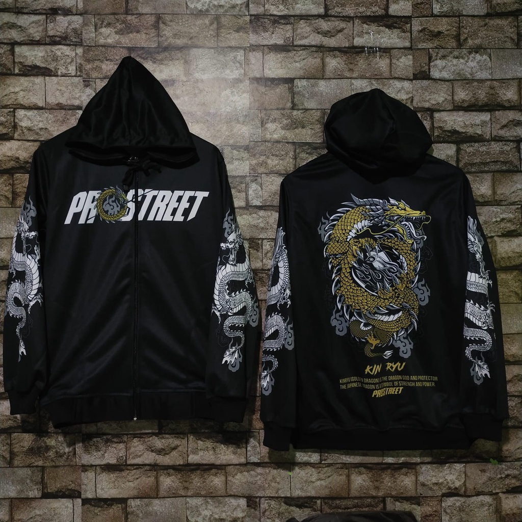 Jaket Zipper Prostreet Kin Ryu Sweater Hoodie Sunmori Fullprint