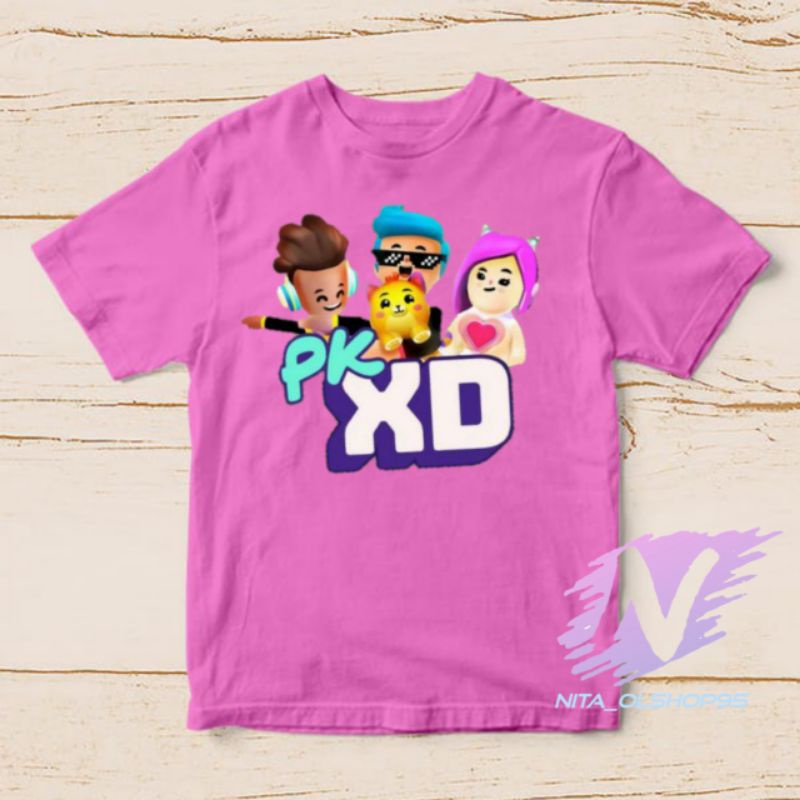 kaos PK xd game terpopuler baju kaos anak PK xd mobile