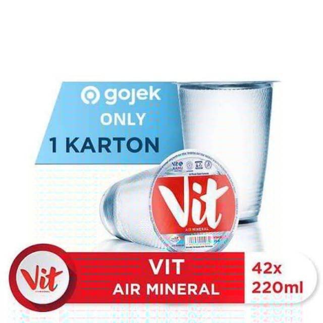 

VIT gelas 220ml per dus isi 42pcs