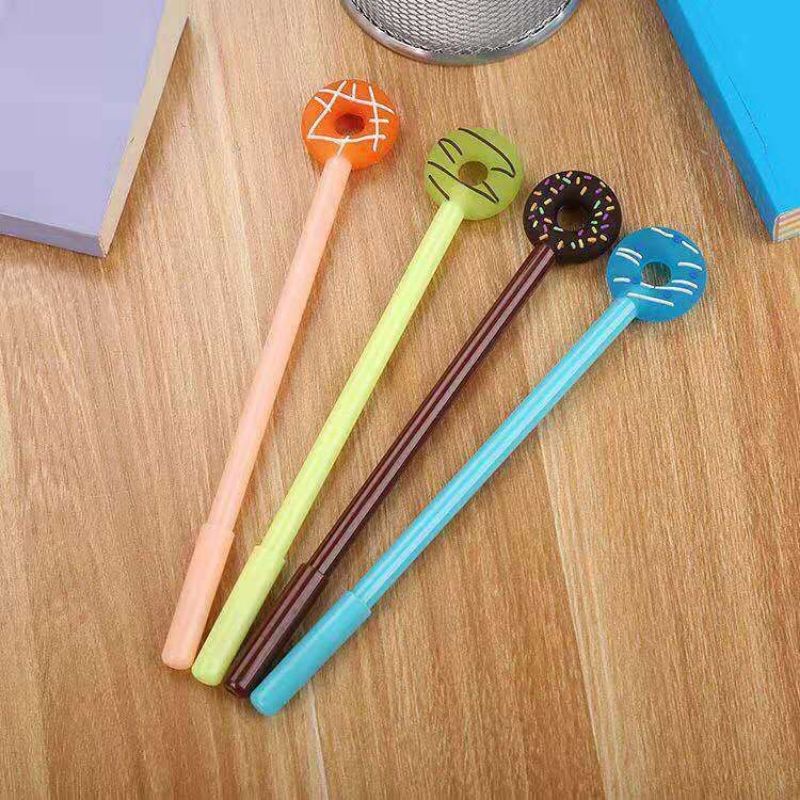 

♥️ Pulpen / Bolpen / Bolpoin Gel Karakter Donat Lucu Imut ♥️