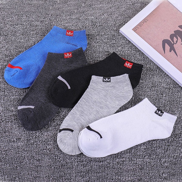 Kaos Kaki Fashion Pria Wanita Warna Polos Sporty Garis Depan / Ankle Socks Unisex Semata Kaki Import Murah / TS-40