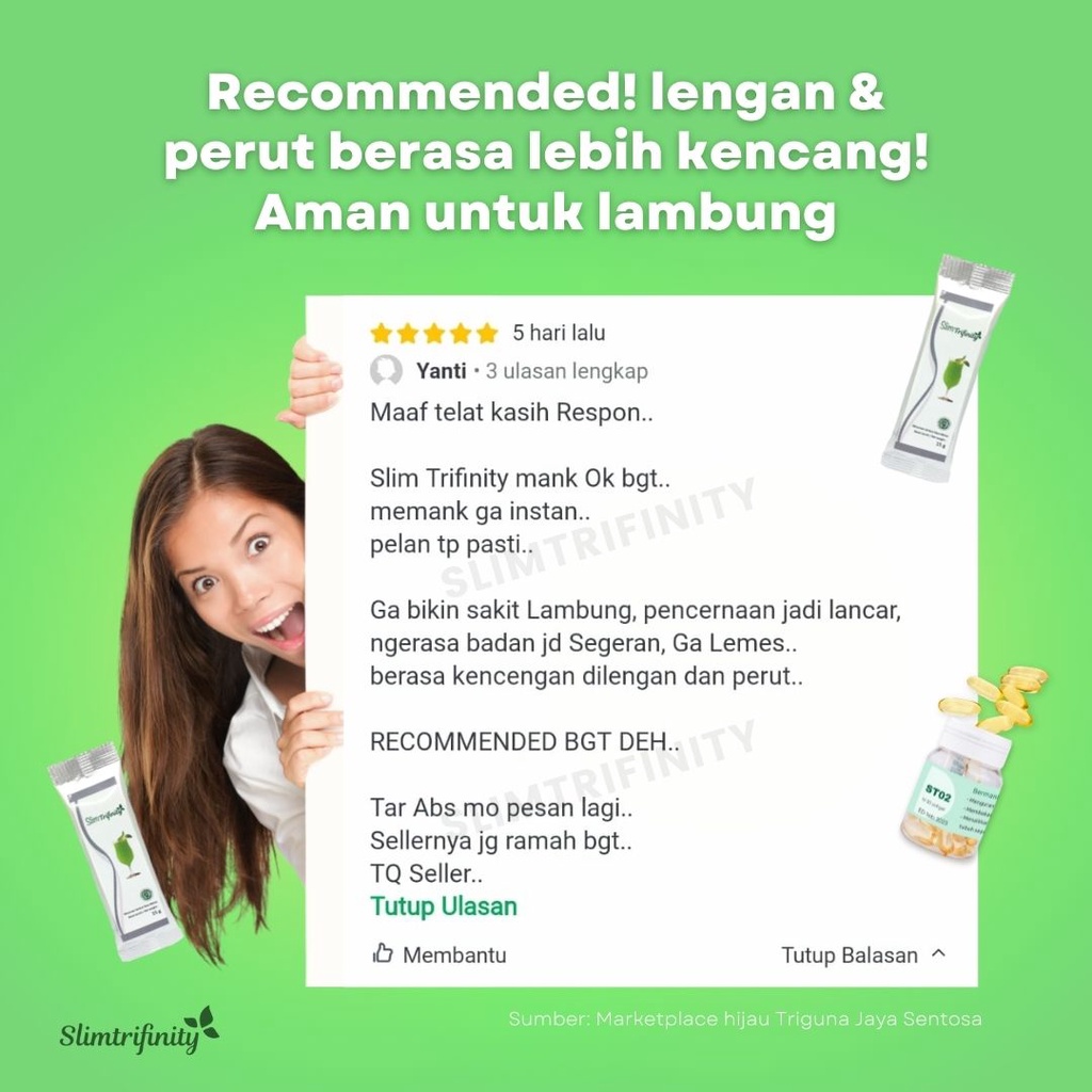 pelangsing slim trifinity diet herbal alami per 1 sachet