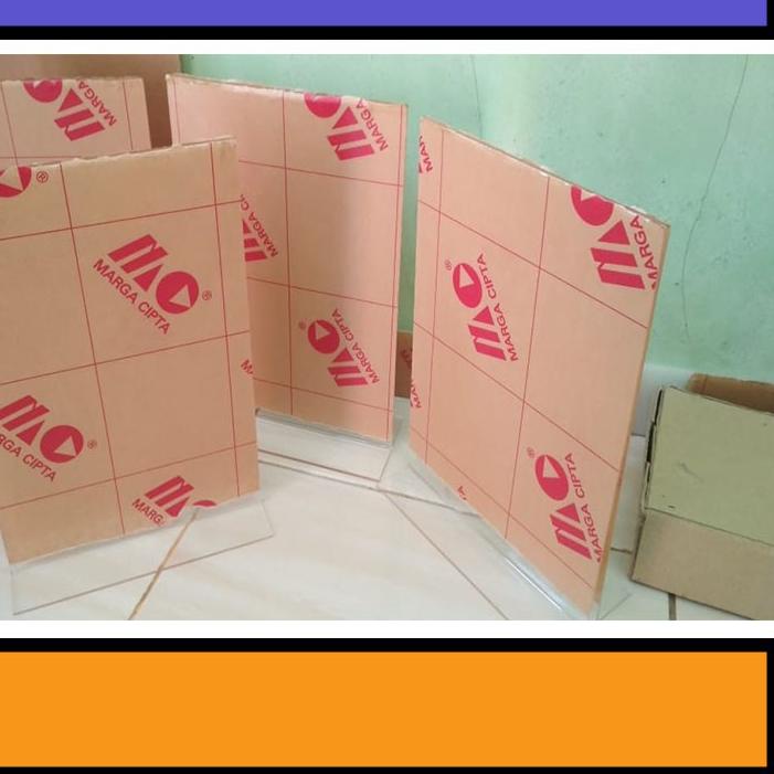 

✫ Display Daftar Menu Bahan Acrylic Ukuran A4 Bentuk L atau bentuk T ♜
