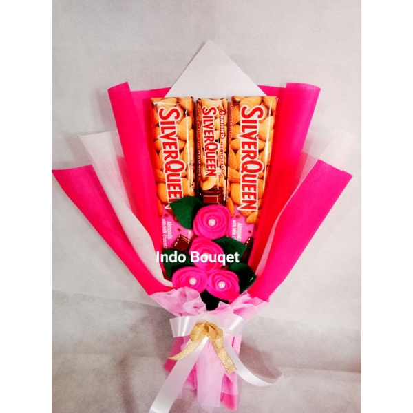 

Bouqet Buket coklat Chunky bar Silverqueen isi 3 pcs 33gr