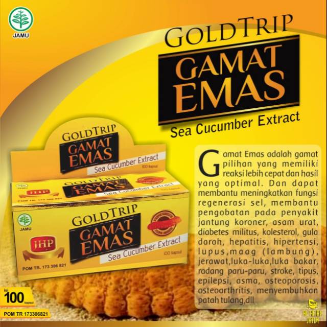 GAMAT GOLD TRIP 100 KAPSUL/Gamat emas