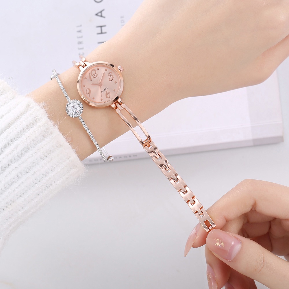 COD Jam Tangan Wanita Magnet Rantai Jam Analog Impor Jam Tangan Harga Grosir Murah W202