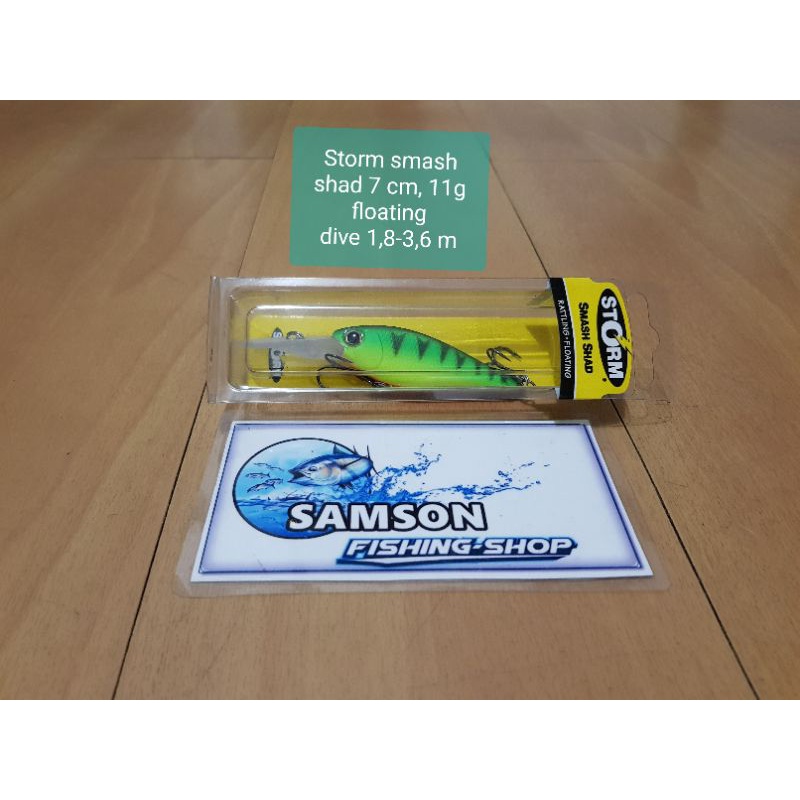 lure minnow storm smash shad 7 cm 11 gr floating