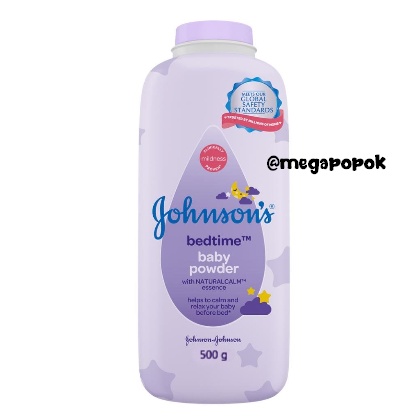 Johnson's Baby Powder Active Fresh/Bedtime/Blossoms/Milk Rice 500gr/megapopok