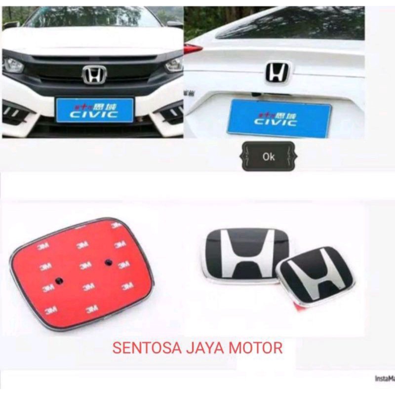 EMBLEM LOGO HONDA ORIGINAL CRV,BRV,JAZZ,MOBILIO,BRIO ASLI HARGA 1 PCS