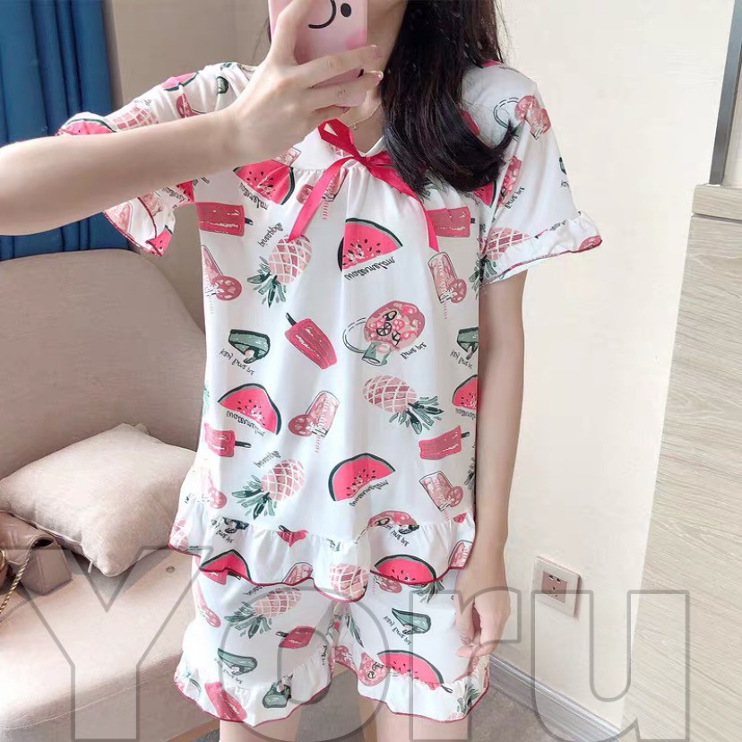 Pamelo Cod baju tidur PP/3/4 import/20 corak/baju tidur import/fashion wanita/baju tidur murah/bangk-HP111 nenasmangka