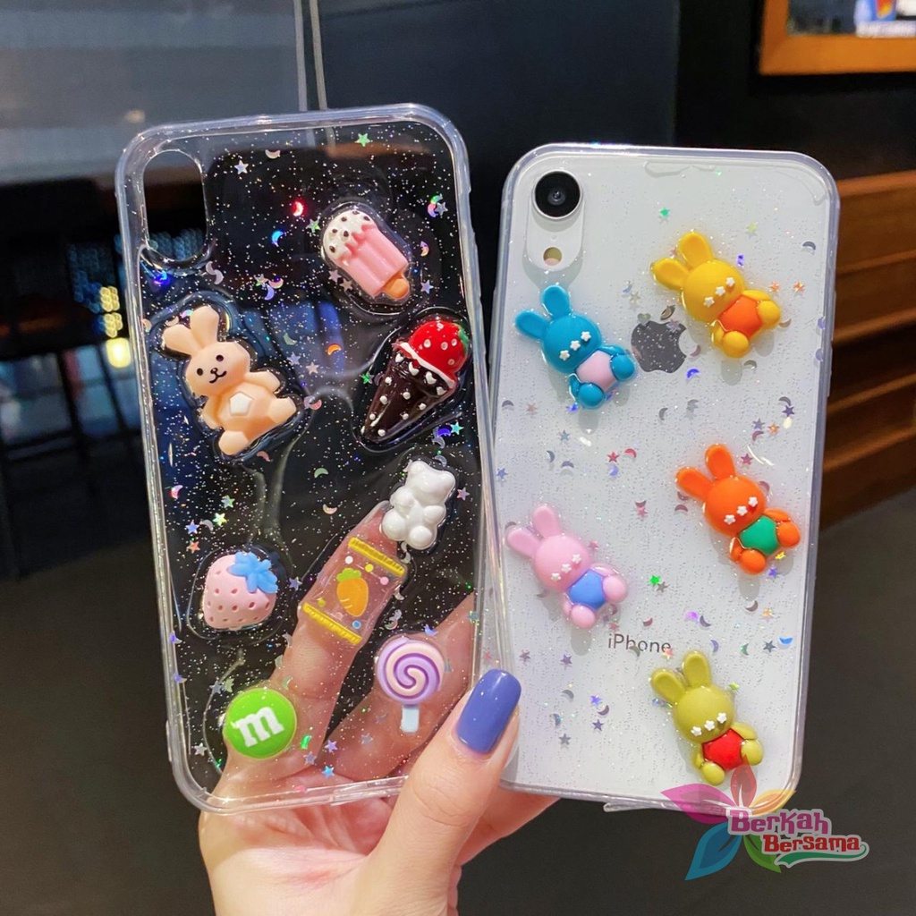 Y018 SOFTCASE KARAKTER 3D GLITTER RESIN GLOSSY REALME C21Y C25Y C11 5 8 5I 5S C3 7I C12 C15 C17 C21 NARZO 30A C20 BB5985