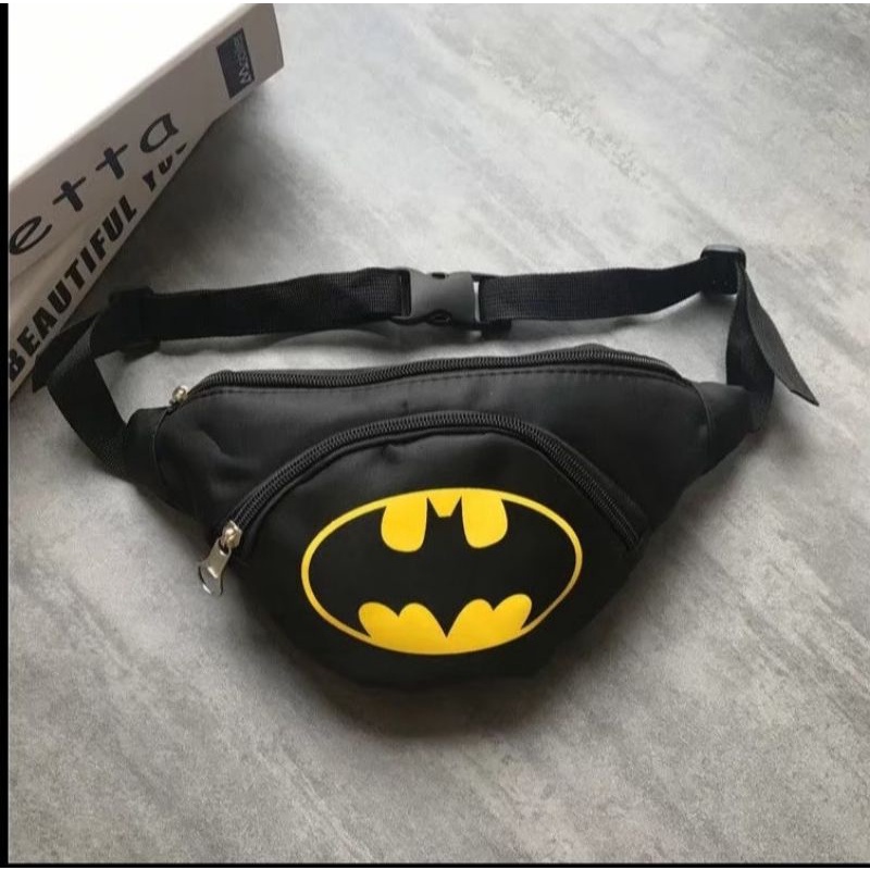 Tas Pinggang WAist Bag Anak Laki-laki Karakter Superhero | Real pict | Usia 2-10thn